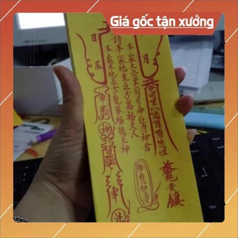 10 tờ Cốt bát nhang thờ thổ công kích cỡ 6x21cm - đã phù