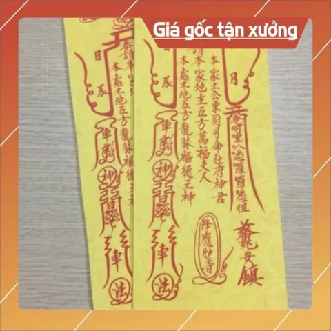 10 tờ Cốt bát nhang thờ thổ công kích cỡ 6x21cm - đã phù
