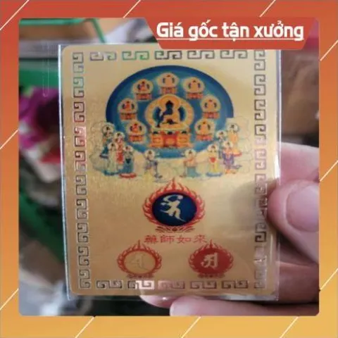 kim bài linh phù phật thích ca HÀNG CAO CẤP, có hoả tốc