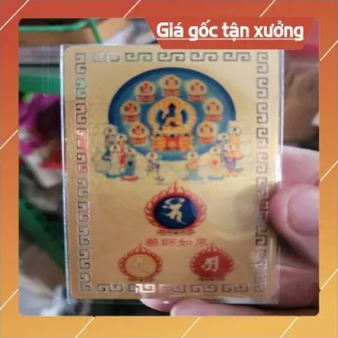 kim bài linh phù phật thích ca HÀNG CAO CẤP, có hoả tốc