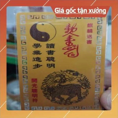 kim bài linh phù khổng lão phu tử HÀNG CAO CẤP, có hoả tốc