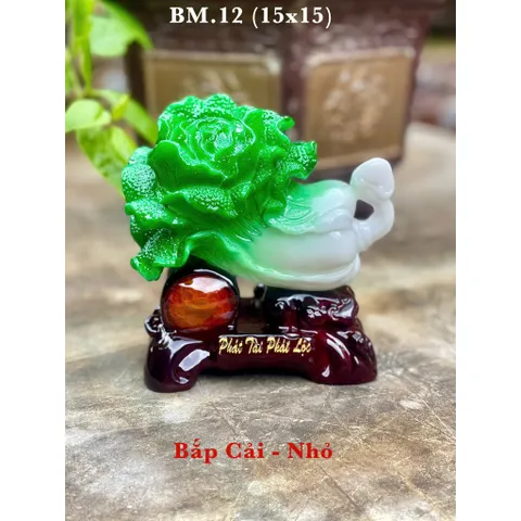 BẮP CẢI PHONG THỦY - THIỀM THỪ - TÀI LỘC - MAY MẮN - 21x13x20 cực đẹp  DƯƠNG KHOA SHOP bm12-125
