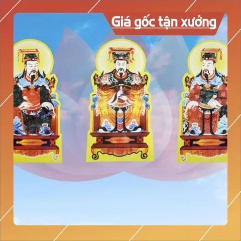 Bộ tranh cúng đàn, bày đàn 15 bức  (Tranh Ngọc Hoàng, Nam Tào, Bắc Đẩu,.. Quan Âm, Thế Chí, Di Đà..)
