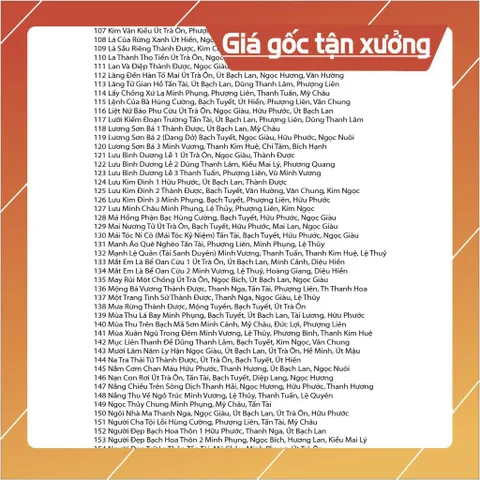 USB 64.GB : 255 Tuồng Cải Lương Xưa trước 1975 Hát trên Xe Ô tô, Đầu Đĩa CHẤT LƯỢNG CAO