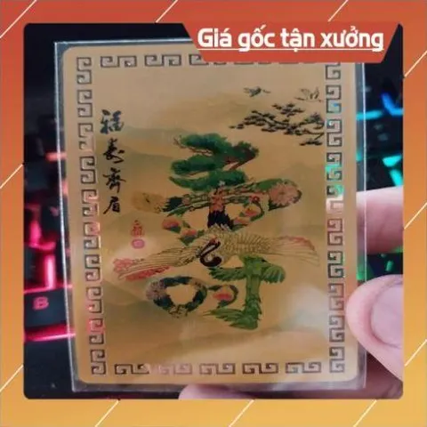kim bài linh phù ông thọ HÀNG CAO CẤP, có hoả tốc