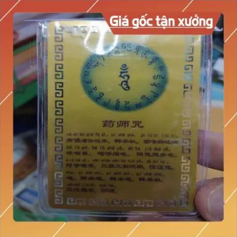 kim bài linh phù Đức Phật Tì Lô Giá Na – Đại Nhật Như Lai HÀNG CAO CẤP, có hoả tốc