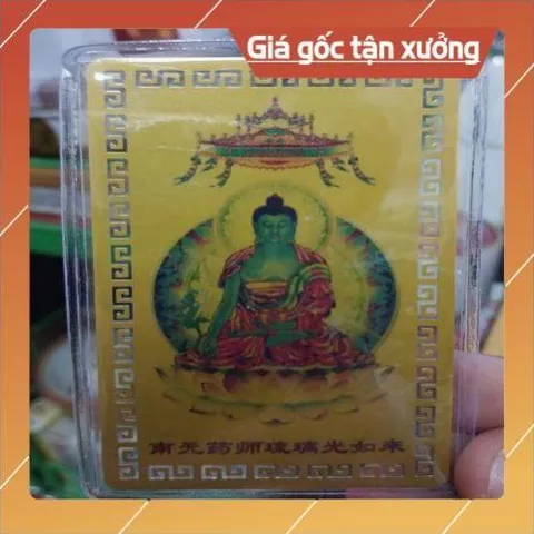 kim bài linh phù Đức Phật Tì Lô Giá Na – Đại Nhật Như Lai HÀNG CAO CẤP, có hoả tốc