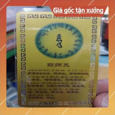 kim bài linh phù Đức Phật Tì Lô Giá Na – Đại Nhật Như Lai HÀNG CAO CẤP, có hoả tốc