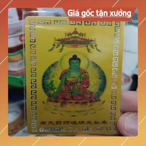 kim bài linh phù Đức Phật Tì Lô Giá Na – Đại Nhật Như Lai HÀNG CAO CẤP, có hoả tốc