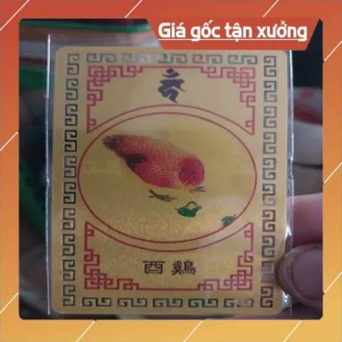 kim bài linh phù con giáp tuổi dậu HÀNG CAO CẤP, có hoả tốc