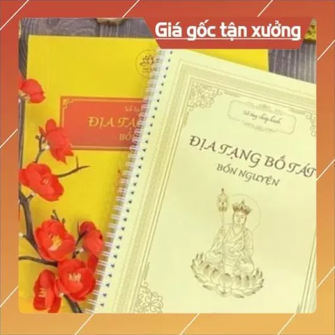 SỔ TAY Chép Kinh Địa Tạng Bổn Nguyện CHỮ MỜ KHỔ LỚN A4 HOẶC A5 - TẶNG VIẾT