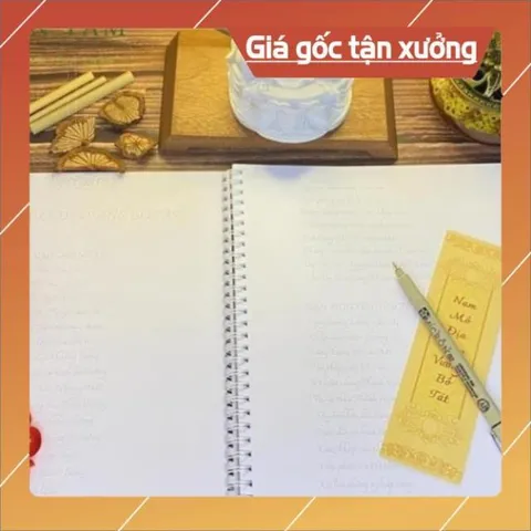 SỔ TAY Chép Kinh Địa Tạng Bổn Nguyện CHỮ MỜ KHỔ LỚN A4 HOẶC A5 - TẶNG VIẾT