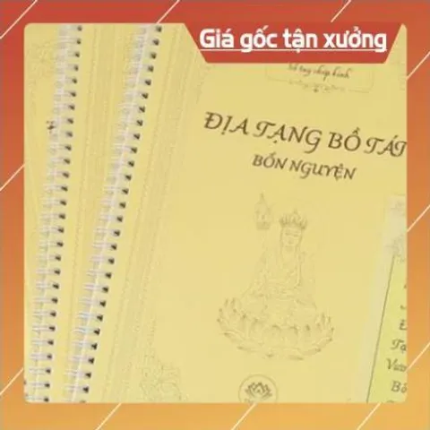SỔ TAY Chép Kinh Địa Tạng Bổn Nguyện CHỮ MỜ KHỔ LỚN A4 HOẶC A5 - TẶNG VIẾT