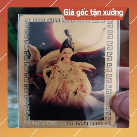 kim bài linh phù cửu vĩ bạch hồ ly HÀNG CAO CẤP, có hoả tốc