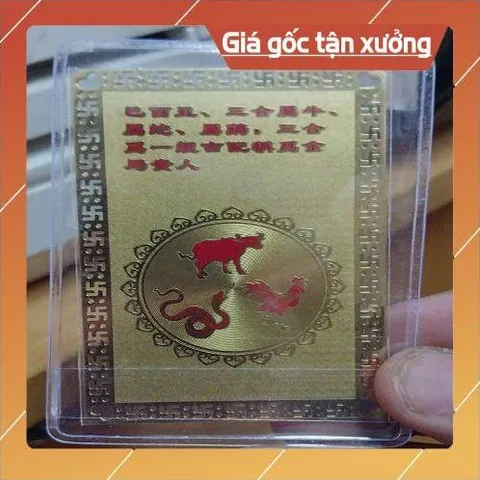 kim bài linh phù tam hợp dậu sửu tỵ HÀNG CAO CẤP, có hoả tốc