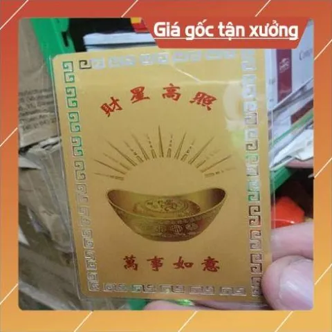 kim bài linh phù thần tài vương hợi HÀNG CAO CẤP, có hoả tốc