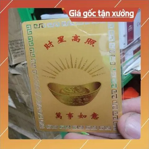 kim bài linh phù thần tài vương hợi HÀNG CAO CẤP, có hoả tốc