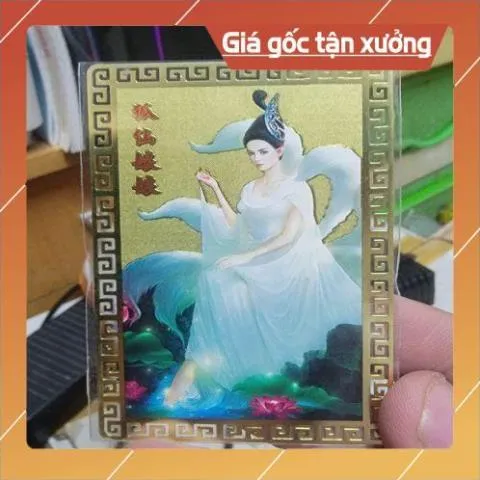 kim bài linh phù cửu vĩ lục hồ ly HÀNG CAO CẤP, có hoả tốc