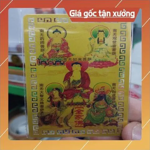 kim bài linh phù phật di đà , quan âm , quan công , văn thù , dược sư HÀNG CAO CẤP, có hoả tốc