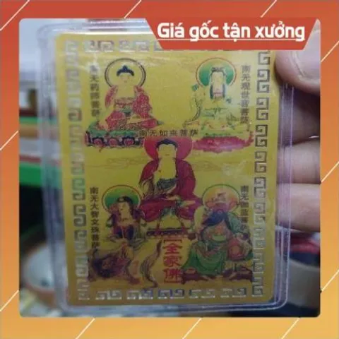 kim bài linh phù phật di đà , quan âm , quan công , văn thù , dược sư HÀNG CAO CẤP, có hoả tốc