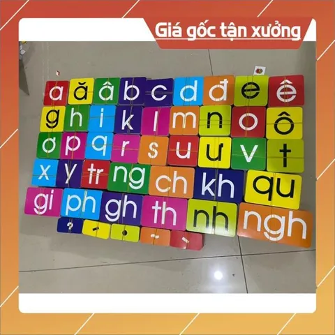 Set chữ cái nam châm ép plastic gắn bảng tiếng việt ĐẸP