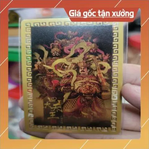 kim bài linh phù tứ đại thiên vương HÀNG CAO CẤP, có hoả tốc