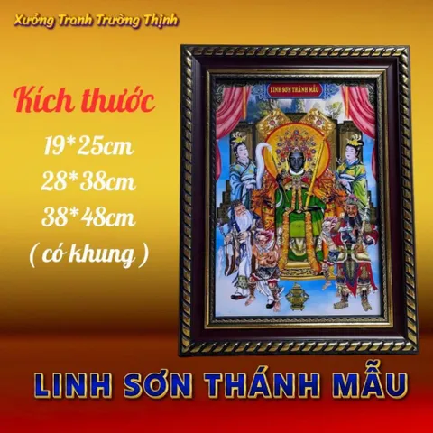 Khung Tranh LINH SƠN THÁNH MẪU - Có khung  có hoả tốc