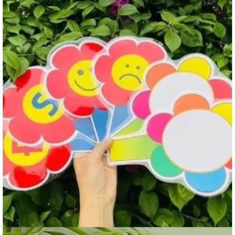 Thẻ mếu cười giáo cụ học tập, đồ dùng dạy học cho giáo viên mầm non