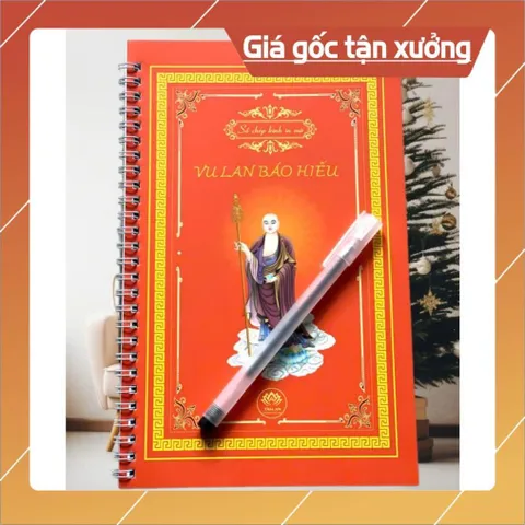 Vở Chép Vu Lan In Mờ ( Tâm An)+ Bút CÓ HOẢ TỐC