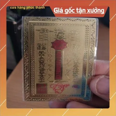 tấm đồng linh phù thái tuế HÀNG CAO CẤP, có hoả tốc