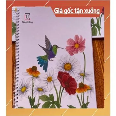 Sổ giấy trắng A4 viết calligraphy 100 TRANG DÀY 80GSM