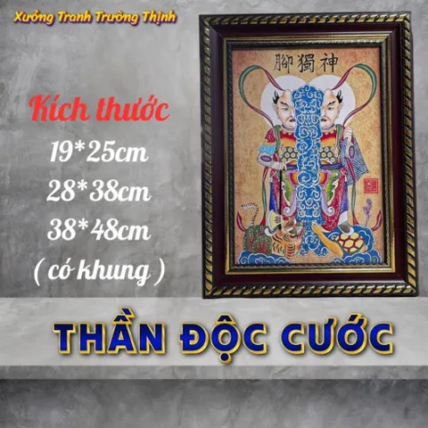 Khung Tranh THẦN ĐỘC CƯỚC - có khung  có hoả tốc