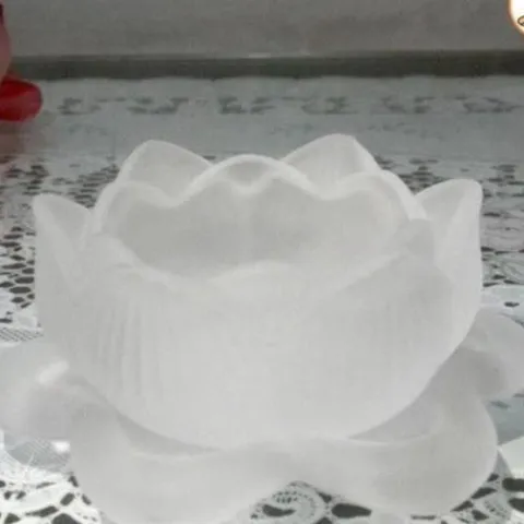 Đế hoa sen lưu ly đặt đèn cày nhiều màu cực đẹp chân rời