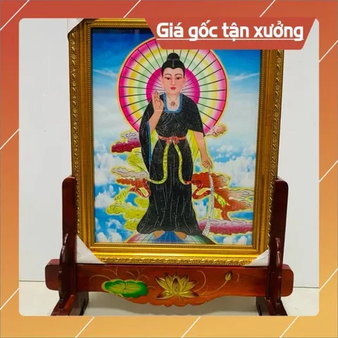 Tranh Thờ Mẹ Diêu Trì Địa Mẫu có hoả tốc