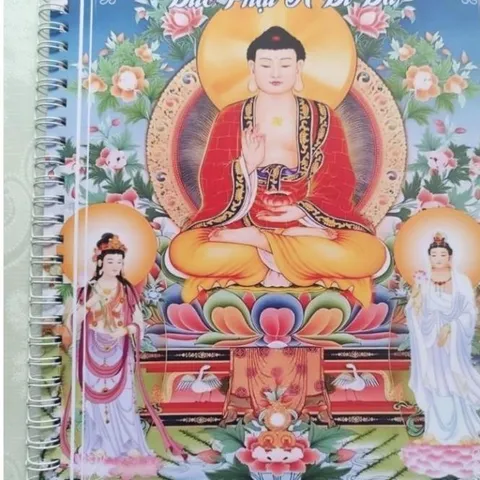 Sổ vẽ 90 tranh mờ đức phật bản in A4