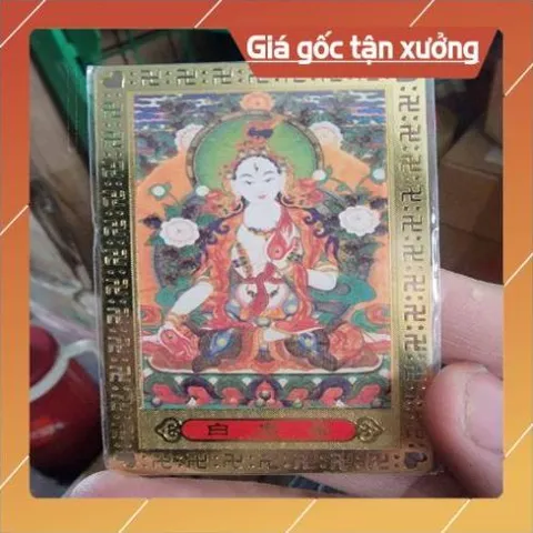 kim bài linh phù  bạch độ phật mẫu HÀNG CAO CẤP, có hoả tốc