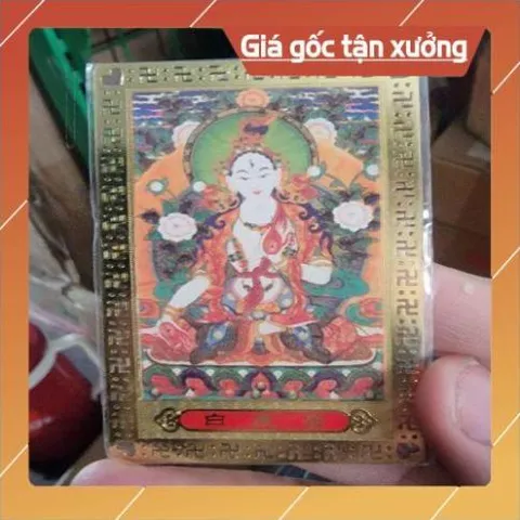 kim bài linh phù  bạch độ phật mẫu HÀNG CAO CẤP, có hoả tốc