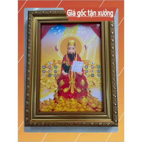 Khung Tranh thờ HỒN THIÊN SÔNG NÚI bền màu + Khung ảnh sáng đẹp