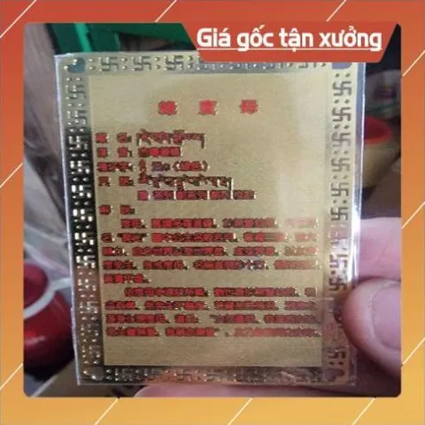 kim bài linh phù  lục độ phật mẫu HÀNG CAO CẤP, có hoả tốc