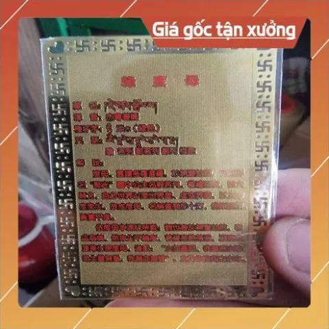 kim bài linh phù  lục độ phật mẫu HÀNG CAO CẤP, có hoả tốc