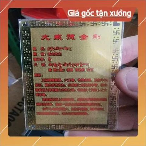 kim bài linh phù Đức Kim Cương Yamataka HÀNG CAO CẤP, có hoả tốc