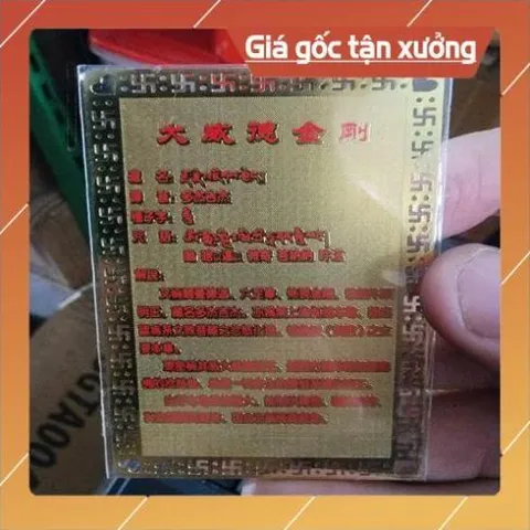kim bài linh phù Đức Kim Cương Yamataka HÀNG CAO CẤP, có hoả tốc