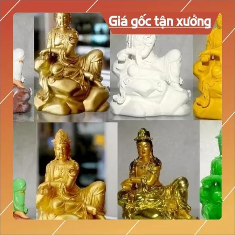 8 MẦU, Tượng ngài Quan Thế Âm tự tại cao 13cm