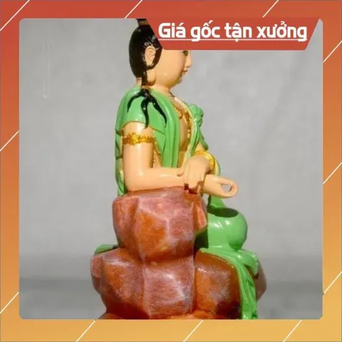 8 MẦU, Tượng ngài Quan Thế Âm tự tại cao 13cm