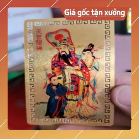 kim bài linh phù thiên quan tứ phúc HÀNG CAO CẤP, có hoả tốc