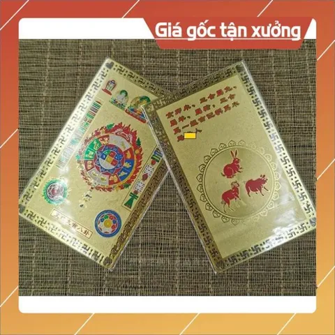 kim bài linh phù tam hợp mão mùi hợi HÀNG CAO CẤP, có hoả tốc