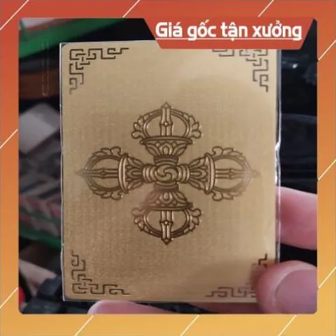 kim bài linh phù pháp khí chữ thập kim cang HÀNG CAO CẤP, có hoả tốc
