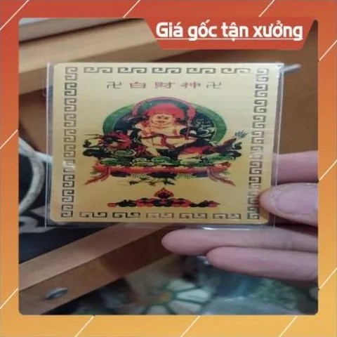 kim bài linh phù bạch thần tài HÀNG CAO CẤP, có hoả tốc