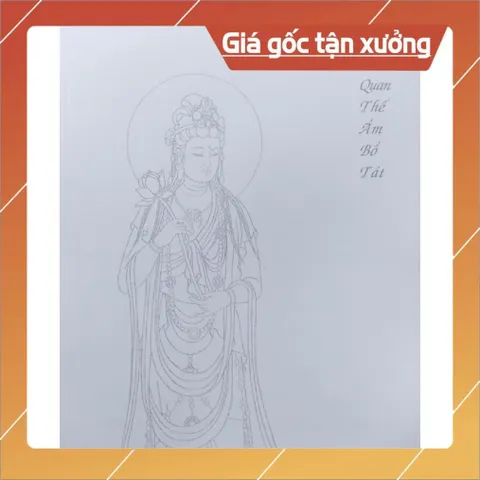 Combo 3 quyển tô tranh mờ giấy A4 ( Đức Phật, Bồ tát, Địa tạng) gáy lò xo tặng 1 vỏ bút + 9 ngòi tô