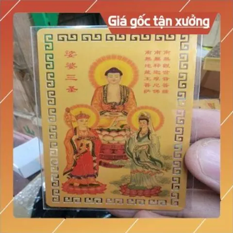 kim bài linh phù phật a di đà , quan âm , địa tạng HÀNG CAO CẤP, có hoả tốc